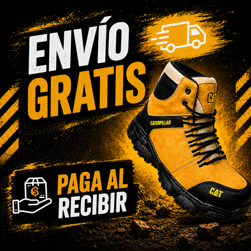BOTA CAT FORCE 2.0 - SEGURIDAD PARA TRABAJO PESADO, RESISTENTE A IMPACTOS - ALTA CALIDAD