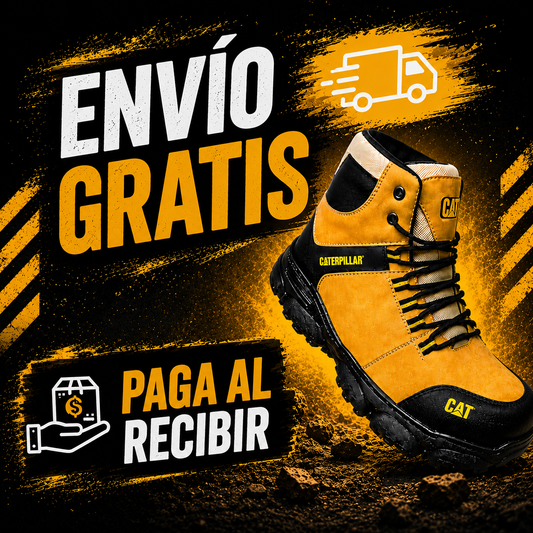 BOTA CAT FORCE 2.0 - SEGURIDAD PARA TRABAJO PESADO, RESISTENTE A IMPACTOS - ALTA CALIDAD