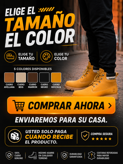 BOTA TIMBERLAND CLASICA CUERO + CAJA | BOTA PARA CUALQUIER TERRENO | RESISTENCIA Y ESTILO EN CADA PASO