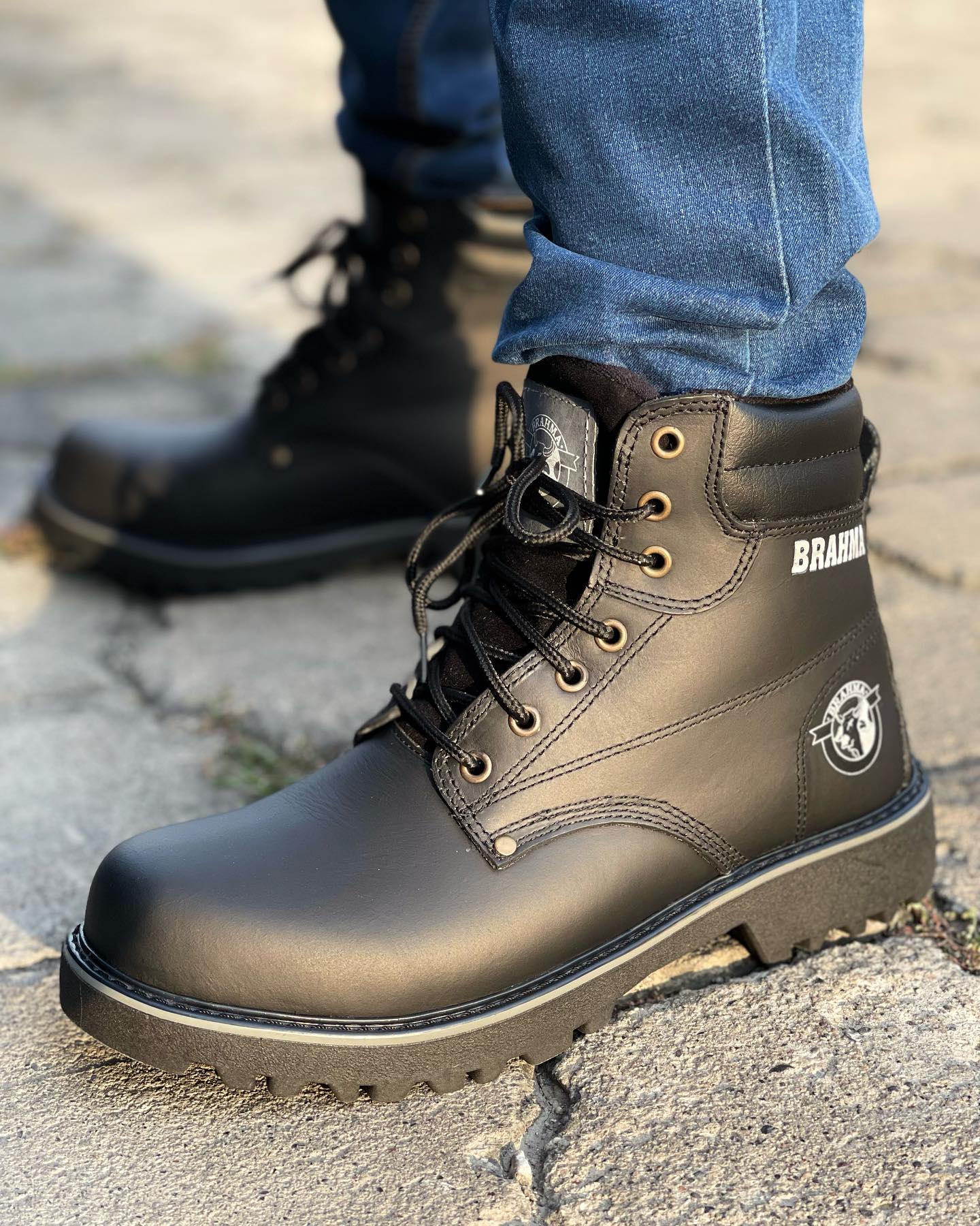 BOTA BRAHMA CLASICA CUERO + CAJA | CUERO GENUINO DE ALTA CALIDAD