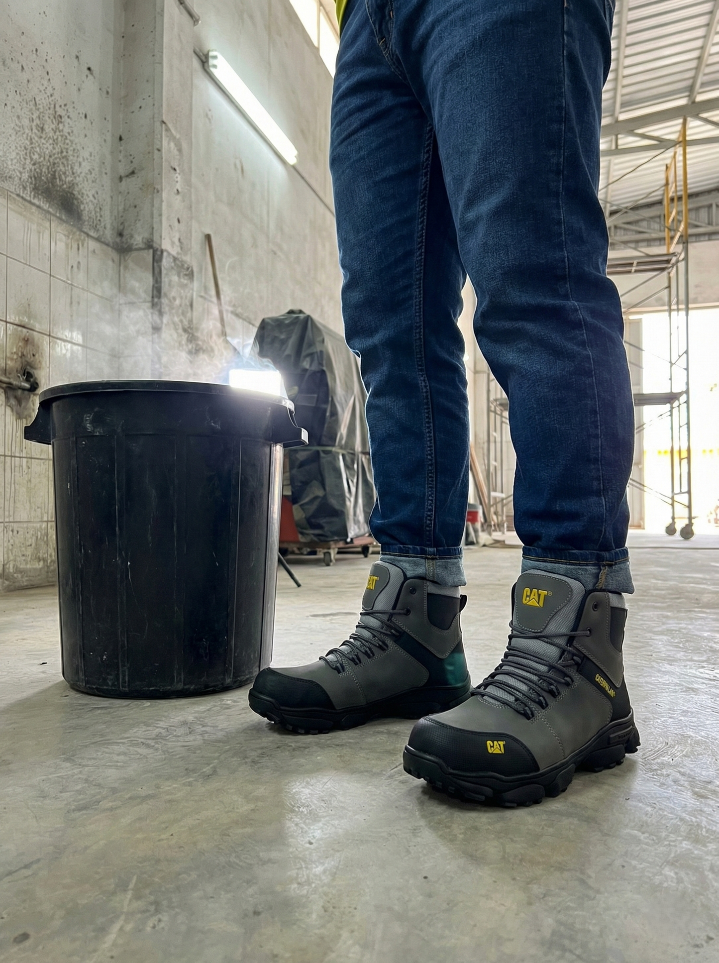 BOTA CAT FORCE 2.0 - SEGURIDAD PARA TRABAJO PESADO, RESISTENTE A IMPACTOS - ALTA CALIDAD