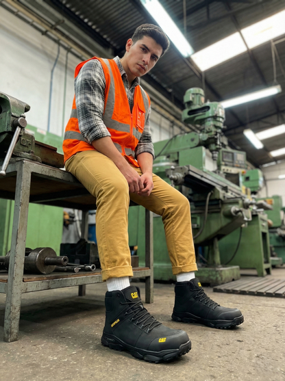 BOTA CAT FORCE 2.0 - SEGURIDAD PARA TRABAJO PESADO, RESISTENTE A IMPACTOS - ALTA CALIDAD