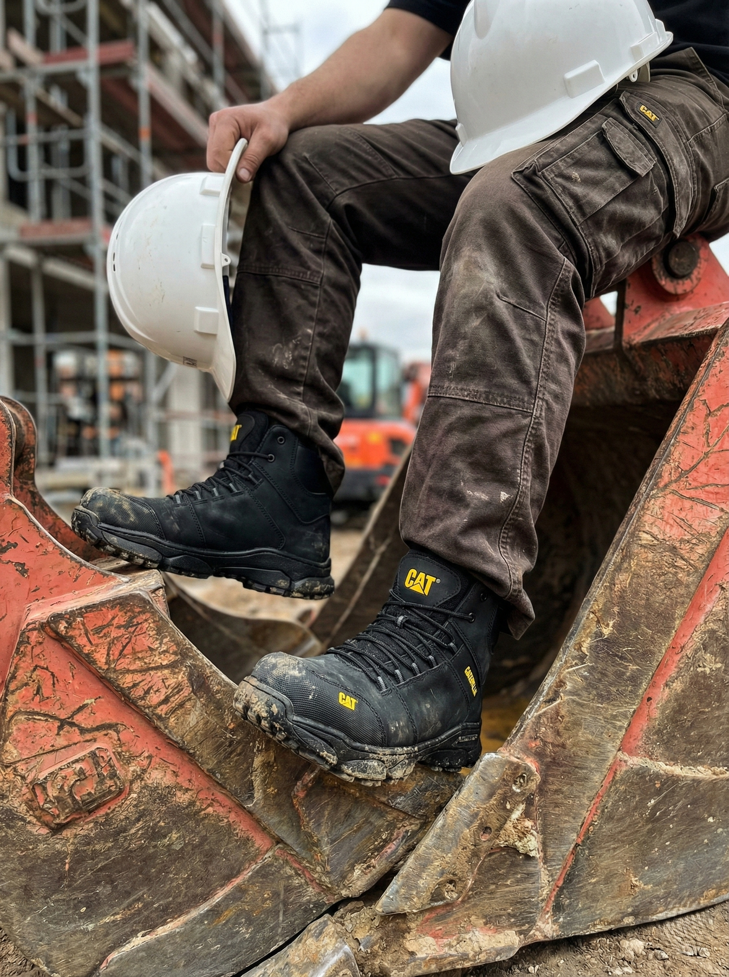 BOTA CAT FORCE 2.0 - SEGURIDAD PARA TRABAJO PESADO, RESISTENTE A IMPACTOS - ALTA CALIDAD