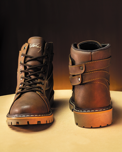 BOTA VELEZ DOBLE CORREA + MORRAL A JUEGO | INCLUYE CAJA