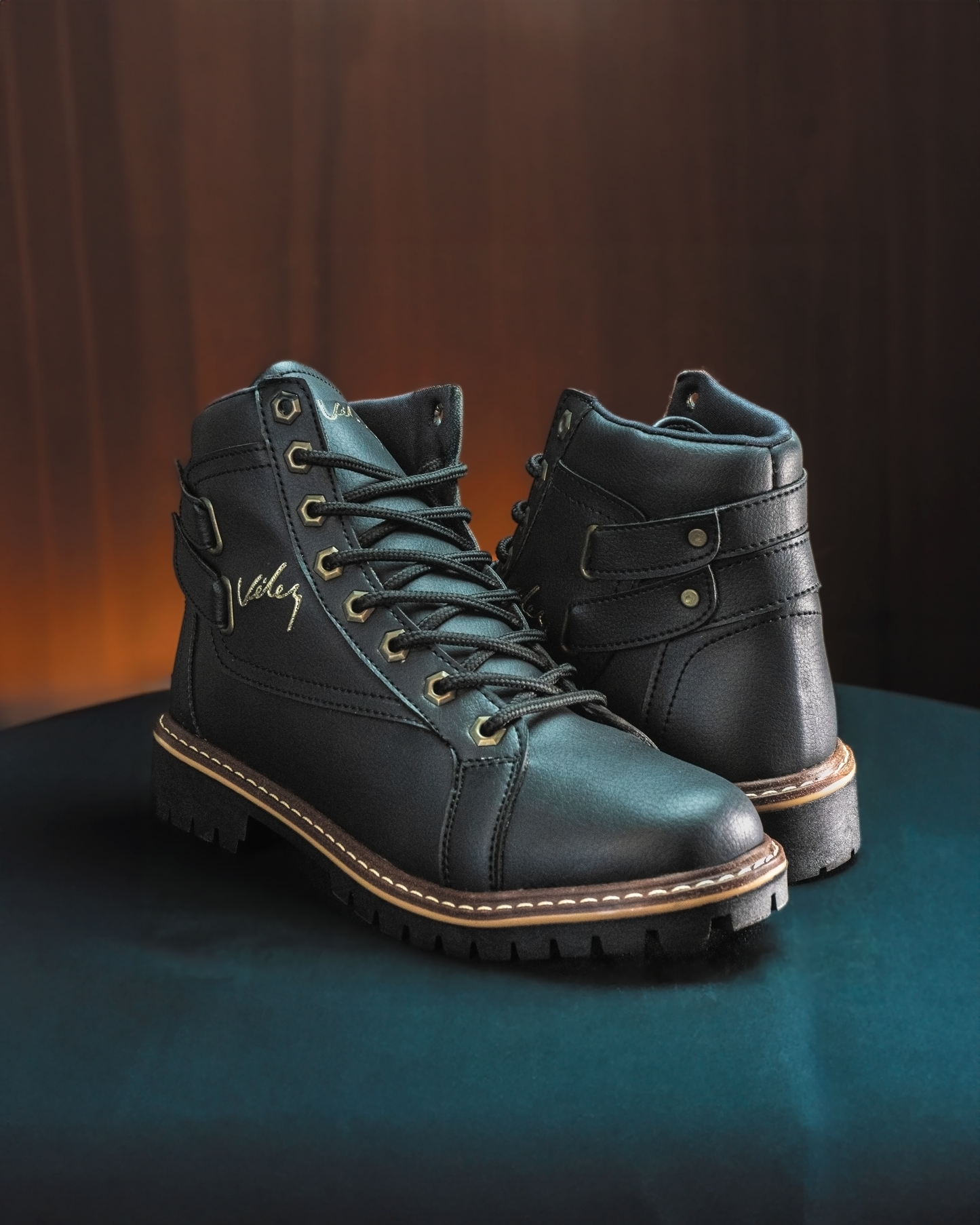 BOTA VELEZ DOBLE CORREA + MORRAL A JUEGO | INCLUYE CAJA