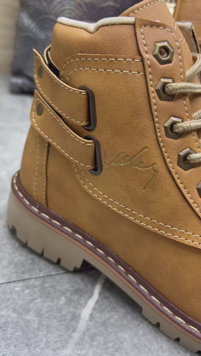 BOTA VELEZ DOBLE CORREA + MORRAL A JUEGO | INCLUYE CAJA