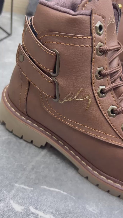 BOTA VELEZ DOBLE CORREA + MORRAL A JUEGO | INCLUYE CAJA