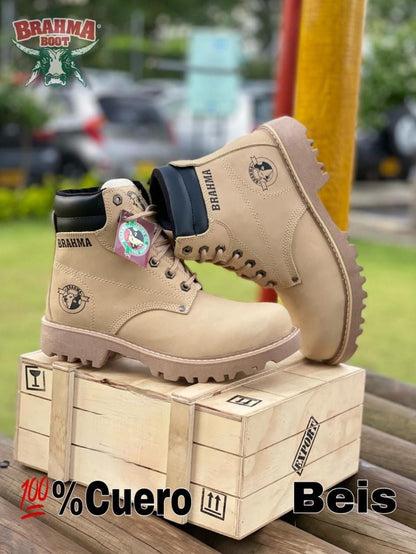 BOTA BRAHMA CLASICA CUERO + CAJA | CUERO GENUINO DE ALTA CALIDAD